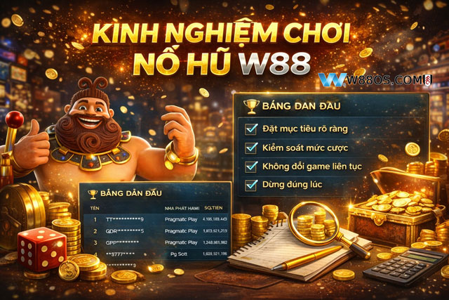 Kinh nghiệm chơi nổ hũ w88